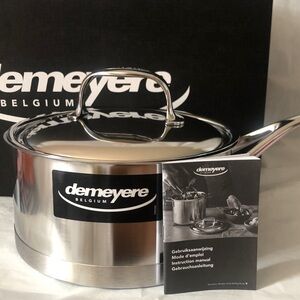 Demeyere Atlantis 7 2.3 quart saucepan with lid new in box - highest quality SS